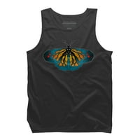 Monarch Butterfly férfi Sötétkék grafikus tartály teteje-emberek tervezése 2XL