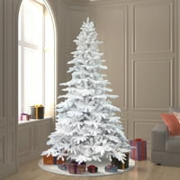 Vickerman 7.5 ' Pelyhesített Fehér Lucfenyő Mesterséges Karácsonyfa, Megvilágítatlan