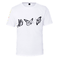 Férfi póló állati pillangó elterjedt puha rajzfilm ing Férfiaknak Nők szerelmeseinek