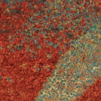 Orian szőnyegek fényes opulencia absztrakt többszínű terület szőnyeg, 5'3 7'6