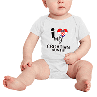 Szív A Horvát Néni Horvátország Szerelem Zászló Újszülött Ruhák Ruhák