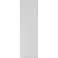 Ekena Millwork 12 W 39 H True Fit PVC Két egyenlő sík panel redőnyök, alapozva