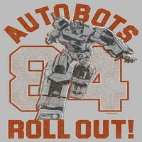 Férfi Transformers Autobots Roll out grafikus póló sportos Heather nagy