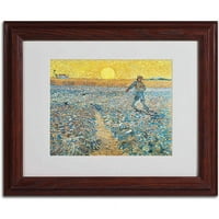 Védjegy Szépművészet Sower 1888 Canvas Art készítette: Vincent Van Gogh, fa keret