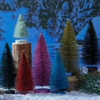 Asztali Mini karácsonyfa Többszínű mesterséges fenyőfa dekoráció bázissal a karácsonyi Party otthoni asztalához