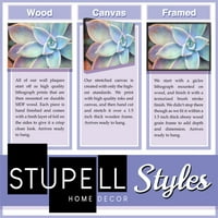 Stupell Industries szerelem épít Boldog otthonok kifejezés rusztikus kék vászon fal Art Daphne Polselli