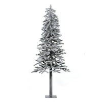 Vickerman 6 '34 Pelyhesített Alpesi Mesterséges Karácsonyfa, Megvilágítatlan-Hóval Borított Fau Fa-Szezonális Beltéri