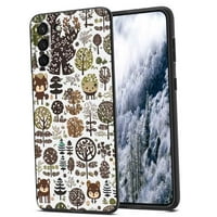 Aranyos-woodlands telefon tok Samsung Galaxy S Női Férfi Ajándékok, Puha szilikon stílusú Ütésálló-aranyos-woodlands