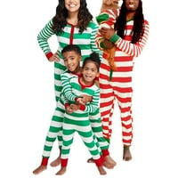 Családi Megfelelő Karácsonyi Pizsama Női Csíkos Pizsama Férfi Ruházat Hálóruha Hosszú Ujjú Pjs
