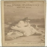 Kártya száma Frankie Kemble a színészek sorozat által kiadott Duke Sons & Co. a Duke cigaretta poszter nyomtatásának