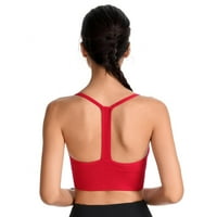 Női Szexi sport melltartó U-nyakú perem nélküli kereszt Sporttartók szilárd jóga mellény kényelem mindennapi Fehérnemű