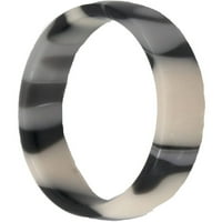 Félkerekű fekete-fehér örvény egymásra rakható gyűrű