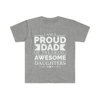 Büszke apa egy félelmetes lányai Unise póló S-3XL Apák napja