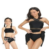 Capreze Anyu meg én szülő-gyermek fürdőruha két úszni Bikini készlet Ujjatlan Hát nélküli család megfelelő fürdőruha