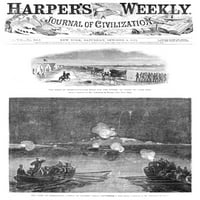 Charleston Ostroma, 1863. Charleston Ostroma.'Metszet a Harper' s Weekly-ből, 1863.október. Poszter nyomtatás