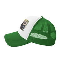 Nyomtatás Jojo bizarr kaland logójával kamionos kalap-hálós hátsó Sapkák Zöld