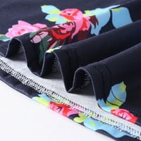 Női nyári divat alkalmi növények nyomtatás O-nyak varrás Ujjatlan strand mellény A-line ruha