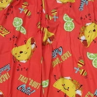 Női narancssárga Taco kocogók alvás nadrág pizsama fenék 3X
