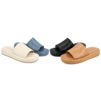 Journee Collection női Denrie Tru Comfort Foam Slide Slateform Sandals