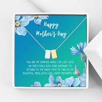 Boldog Anyák napi nyakláncát és kártyakészletét, nyakláncot anyának, ékszer ajándék, ajándék anyának, ajándék neki,