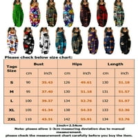 Voguele női nyári strand Sundress Halloween nyomtatás hosszú ruha tök nyomtatott Maxi ruhák nyaralás Hawaii kép szín