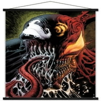 Marvel Comics-Carnage-Arc osztott Venom fali poszter fa mágneses keret, 22.375 34