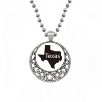 Texas Amerika USA térkép vázlat nyaklánc medál Retro Hold csillagok ékszerek
