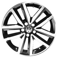 7. Felújított OEM alumínium ötvözet kerék, megmunkált és fényes fekete, illeszkedik a 2012-es- Volkswagen Jetta