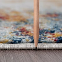 Kortárs terület szőnyeg absztrakt többszínű nappali könnyen tisztítható