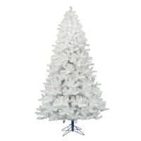 Vickerman 7.5 ' Kristály Fehér Fenyő Mesterséges Karácsonyfa, Megvilágítatlan