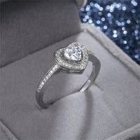 Gyűrűk tizenéves nők számára fehér kő gyűrű esküvői eljegyzési Ékszer Ajándék