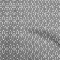 oneOone pamut selyem szürke Szövet Geometriai Diy Ruházat foltvarrás szövet nyomtatási szövet által Udvar széles