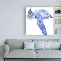 Védjegy Szépművészet 'Ultramarine Sea Turtle I' Canvas Art készítette: Jennifer Paxton Parker