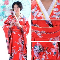 iOPQO hosszú ujjú ruha női kimonó köntös hagyományos japán ruha fotózás Női ruhák