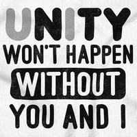 Unity Needs You and I Cute Pun Hosszú ujjú póló férfiak nők Brisco Brands 3X