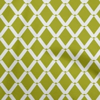 oneOone Georgette Viszkóz világos zöld Szövet Geometriai varrás szövet az udvaron nyomtatott Diy Ruházat varrás kellékek