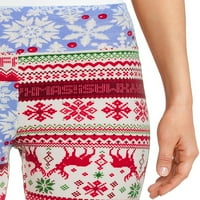 Nincs határok a juniorok karácsonyi velúr nyomtatott nadrágját