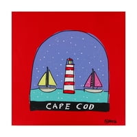Védjegy képzőművészet 'Cape Cod hógömb' vászon művészet Brian Nash