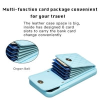 Pénztárca tok kompatibilis az iPhone Pro Max készülékkel, PU bőr tok RFID blokkoló kártyatartóval, állítható Kickstand