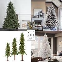 Vickerman Megvilágítatlan 4,5 ' Fehér Salem Ceruza Fenyő Mesterséges Karácsonyfa